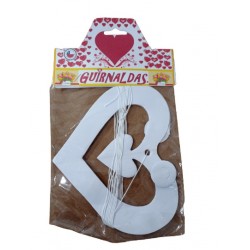 GUIRNALDA CORAZON BLANCA...