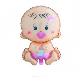 GLOBO FOIL BEBE ROSADO
