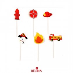 TOPPER BOMBEROS X 6 U