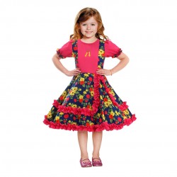 VESTIDO CHINA FUCSIA AZUL T...