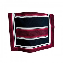 MANTA 35 X 54 NEGRO ROJO