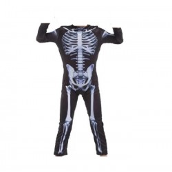 DISFRAZ TUNICA ESQUELETO 90 CM