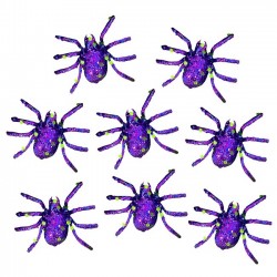 ARAÑA GLITTER MORADO  8 U