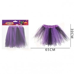 TUTU NEGRO MORADO 30 CM