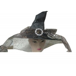 GORRO BRUJA TULL IMPRESO