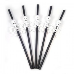 BOMBILLA ESQUELETO NEGRA X 5 U