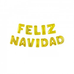 GLOBO METAL FELIZ NAVIDAD...