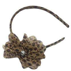CINTILLO ANIMAL PRINT 3 FLORES