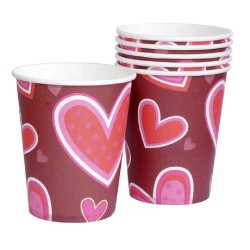 VASOS CORAZONES 6U