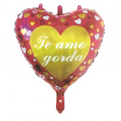 GLOBO MET. TE AMO GORDA