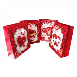 BOLSA REGALO CORAZON 26X32 CM