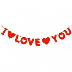 GUIRNALDA I LOVE YOU ROJO 5 M