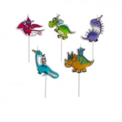 SET VELA DINOS X 5 U