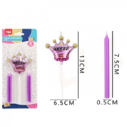 VELA CORONA FUCSIA