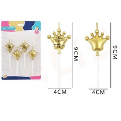 SET VELA CORONAS DORADA