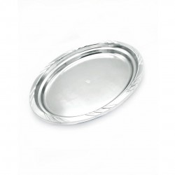 BANDEJA OVAL PLATEADA 21X31...