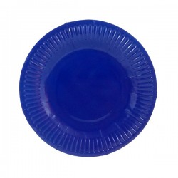 PLATO CARTON AZUL 18 CM X 10 U