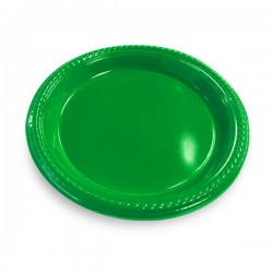 PLATO PLASTICO VERDE 18 CM...