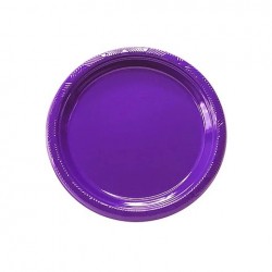 PLATO PLASTICO MORADO 18 CM...