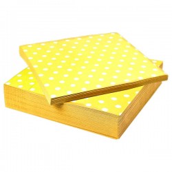 SERVILLETA POLKA AMARILLA...