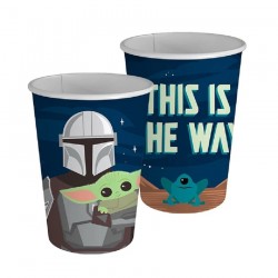 VASOS EL MANDALORIAN X 6