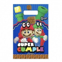 BOLSAS DULCE SUPER MARIO X 6 U