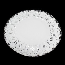 BANDEJA REDONDA 33 CM PLATA