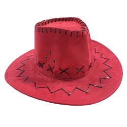 GORRO VAQUERO NIÑO ROJO