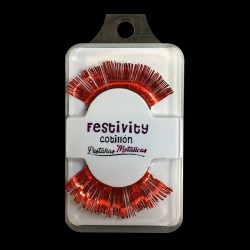 PESTAÑA METALICA ROJA