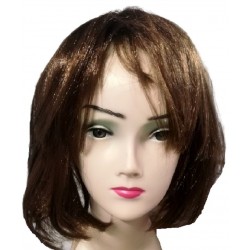 PELUCA CORTA CAFE 32CM