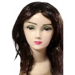 PELUCA LARGA  CAFE 60CM