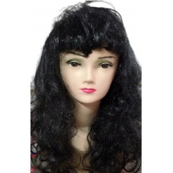 PELUCA ONDULADA NEGRA 60CM